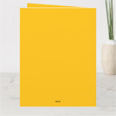 ハッピーバースデーフラワーレトロ陽気 カード (裏面)