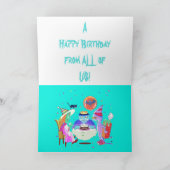 ハッピーバースデーフランキー誕生日カード カード (内部)