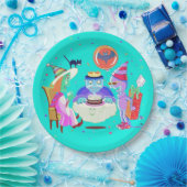 ハッピーバースデーフランキー(カラー)紙プレート ペーパープレート (パーティー)