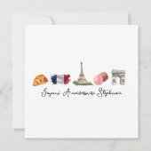 ハッピーバースデーフランスのカード、Joyeux Anniverssaire カード (正面)