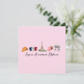 ハッピーバースデーフランスのカード、Joyeux Anniverssaire カード (スタンド正面)