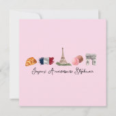 ハッピーバースデーフランスのカード、Joyeux Anniverssaire カード (正面)