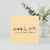 ハッピーバースデーフランスのカード、Joyeux Anniverssaire カード (スタンド正面)