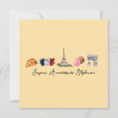 ハッピーバースデーフランスのカード、Joyeux Anniverssaire カード (正面)