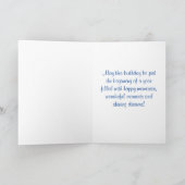 ハッピーバースデーフランスのブルドッグパピーカード – Verse カード (内部)