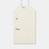 ハッピーバースデーフランスのブルドッグ ギフトタグ (裏面)