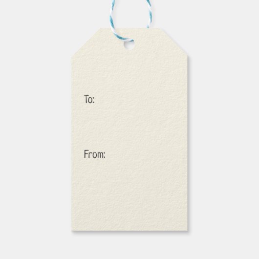 ハッピーバースデーフランスのブルドッグ ギフトタグ (裏面)