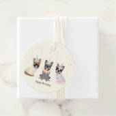 ハッピーバースデーフランスのブルドッグ フェイバータグ (インサイチュ)