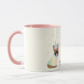 ハッピーバースデーフランスのブルドッグ マグカップ (左)