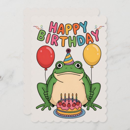 ハッピーバースデーフレンズファミリーカおもしろいエル シーズンカード (正面/裏面)