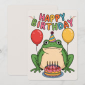 ハッピーバースデーフレンズファミリーカおもしろいエル シーズンカード (正面/裏面)