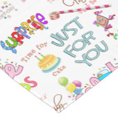 ハッピーバースデーフレンズファミリーショートテーブルランナー ショートテーブルランナー (コーナー)