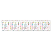 ハッピーバースデーフレンズファミリーショートテーブルランナー ショートテーブルランナー (横)