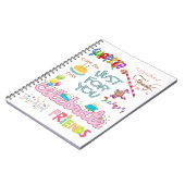 ハッピーバースデーフレンズファミリーノートブック ノートブック (左側)