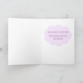 ハッピーバースデーフレンドおもしろいファルト カード (内部)