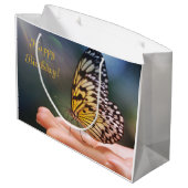 ハッピーバースデーフレンドリー蝶 ラージペーパーバッグ (裏面アングル)