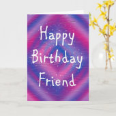 ハッピーバースデーフレンド カード (黄色い花)
