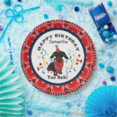 ハッピーバースデーフロムユアダクシュンドドッグレッドバンダナ ペーパープレート (パーティー)