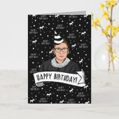 ハッピーバースデーフロムルスバダーギンスバーグ カード (黄色い花)