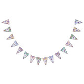 ハッピーバースデーフローラガールズネームパーティーバンティング バンティングフラッグ (全)