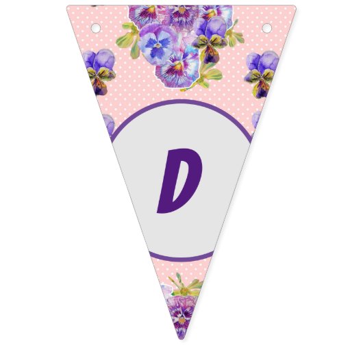 ハッピーバースデーフローラガールズネームパーティーバンティング バンティングフラッグ (第1の旗)