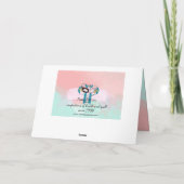 ハッピーバースデーフローラティーウォーターカラーヴィンテージカード カード (裏面)