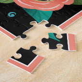 ハッピーバースデーフローラレインボーケーキスライス&フォト ジグソーパズル (側面)