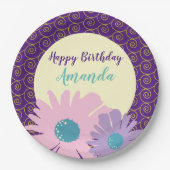 ハッピーバースデーフローラ園 ペーパープレート (正面)