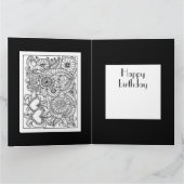 ハッピーバースデーフローラ着色カード カード (内部)