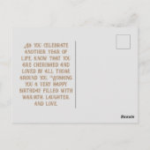 ハッピーバースデーフローラ美しい49 ポストカード (裏面)