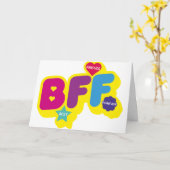 **ハッピーバースデーフ最高のレンドの永遠** カード (黄色い花)