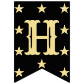 ハッピーバースデーブエレガントラック金ゴールドデコール バンティングフラッグ (第2の旗)