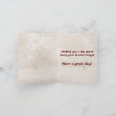 ハッピーバースデーブラウンホースエクエストランライディングカード カード (内部)