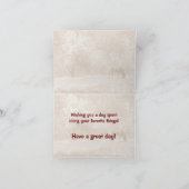 ハッピーバースデーブラウンミニチュアシ荷車を引くアホース カード (内部)