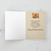 ハッピーバースデーブラザーおもしろいリスのユーモア カード (内部)
