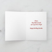 ハッピーバースデーブラザーおもしろい動物 カード (内部)