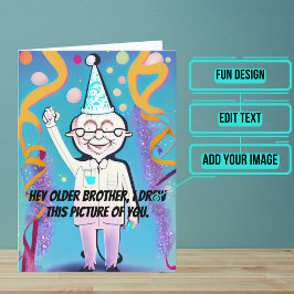 ハッピーバースデーブラザーおもしろい カード