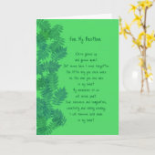 ハッピーバースデーブラザーオリジナル詩カード カード (黄色い花)