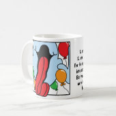 ハッピーバースデーブラザーオンクラシックホワイトコーヒーマグ コーヒーマグカップ (正面左)