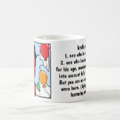 ハッピーバースデーブラザーオンクラシックホワイトコーヒーマグ コーヒーマグカップ (中央)