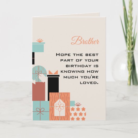 ハッピーバースデーブラザーカード カード (正面)