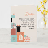 ハッピーバースデーブラザーカード カード (黄色い花)