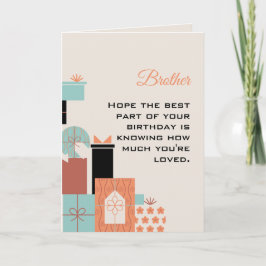 ハッピーバースデーブラザーカード カード