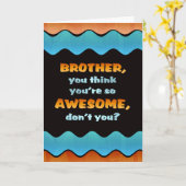 ハッピーバースデーブラザーカー素晴らしド カード (黄色い花)