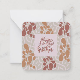 ハッピーバースデーブラザーノートカード ノートカード