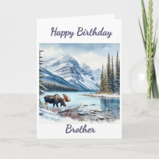 ハッピーバースデーブラザームースin冬 カード (正面)