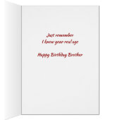 ハッピーバースデーブラザー実在アージユーモアおもしろい犬 (内側 (右))