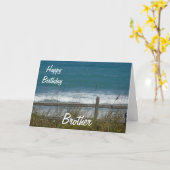 ハッピーバースデーブラザー海波 カード (黄色い花)