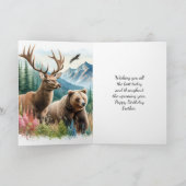 ハッピーバースデーブラザー自然野生生物カード カード (内部)