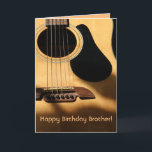 ハッピーバースデーブラザー! |アコースティックギターの写真 カード<br><div class="desc">お前の兄弟の為に、誰の為に文字を変えろ!または、完全に削除して、自宅で署名してください。オリジナルアートと写真:Cherie's Art(c)2020</div>